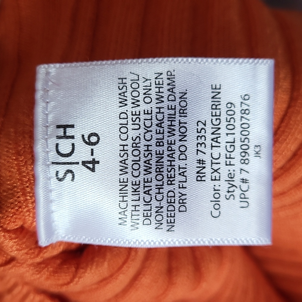 George Orange Ribbed Knit Top - Picture 10 of 11